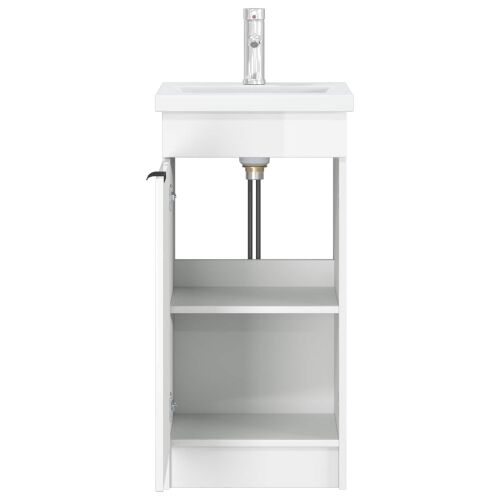Kupaonski Lavabo - Umivaonik s sudoperom Bijela visokog sjaja - Bijela visokog sjaja 42 x 40 x 84,5 cm Cijena
