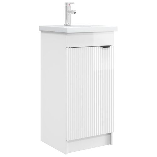 Kupaonski Lavabo - Umivaonik s sudoperom Bijela visokog sjaja - Bijela visokog sjaja 42 x 40 x 84,5 cm Cijena