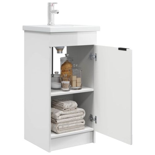 Kupaonski Lavabo - Umivaonik s sudoperom Bijela visokog sjaja - Bijela visokog sjaja 42 x 40 x 84,5 cm Cijena