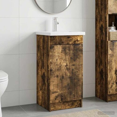 Kupaonski Lavabo - Umivaonik s sudoperom Dimljeni hrast - Dimljeni hrast 42 x 40 x 84,5 cm Cijena