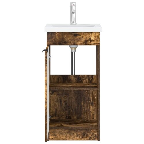 Kupaonski Lavabo - Umivaonik s sudoperom Dimljeni hrast - Dimljeni hrast 42 x 40 x 84,5 cm Cijena