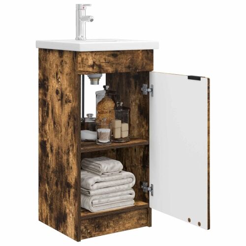 Kupaonski Lavabo - Umivaonik s sudoperom Dimljeni hrast - Dimljeni hrast 42 x 40 x 84,5 cm Cijena
