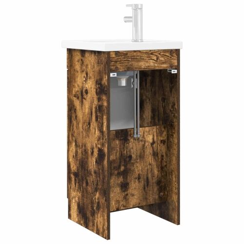 Kupaonski Lavabo - Umivaonik s sudoperom Dimljeni hrast - Dimljeni hrast 42 x 40 x 84,5 cm Cijena