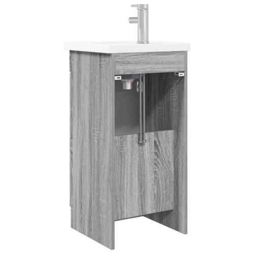 Kupaonski Lavabo - Umivaonik s sudoperom Siva Sonoma 42 x 40 x 84,5 cm - Siva Sonoma 42 x 40 x 84,5 cm Cijena