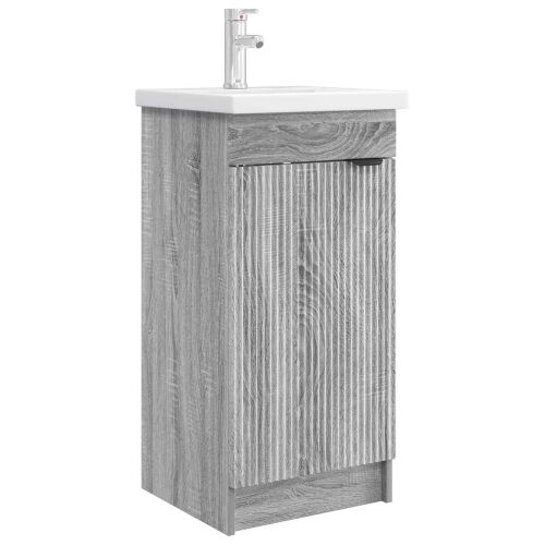 Kupaonski Lavabo - Umivaonik s sudoperom Siva Sonoma 42 x 40 x 84,5 cm - Siva Sonoma 42 x 40 x 84,5 cm Cijena