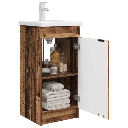 Kupaonski Lavabo - Umivaonik s sudoperom Staro drvo 42 x 40 x 84,5 cm - Staro drvo 42 x 40 x 84,5 cm Cijena