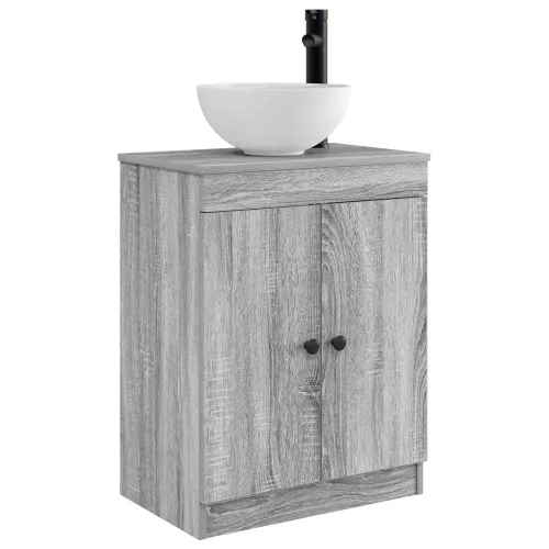 Kupaonski Lavabo - Umivaonik s sudoperom Siva Sonoma 54 x 35 x 83 cm - Siva Sonoma Cijena