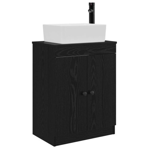 Kupaonski Lavabo - Umivaonik s sudoperom Crna 54 x 35 x 83 cm - Crna Cijena