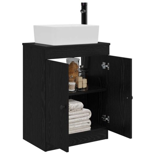 Kupaonski Lavabo - Umivaonik s sudoperom Crna 54 x 35 x 83 cm - Crna Cijena