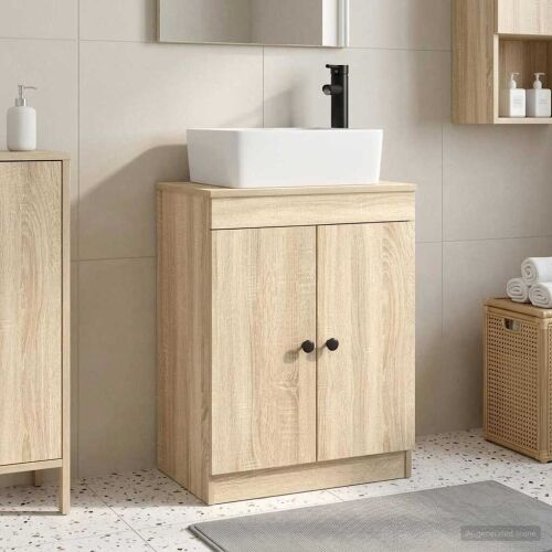 Kupaonski Lavabo - Umivaonik s sudoperom Hrast sonoma 54 x 35 x 83 cm - Hrast sonoma Cijena
