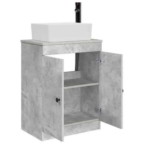 Kupaonski Lavabo - Umivaonik s sudoperom Betonska siva 54 x 35 x 83 cm - Betonska siva Cijena