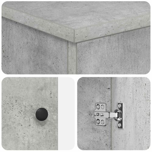 Kupaonski Lavabo - Umivaonik s sudoperom Betonska siva 54 x 35 x 83 cm - Betonska siva Cijena