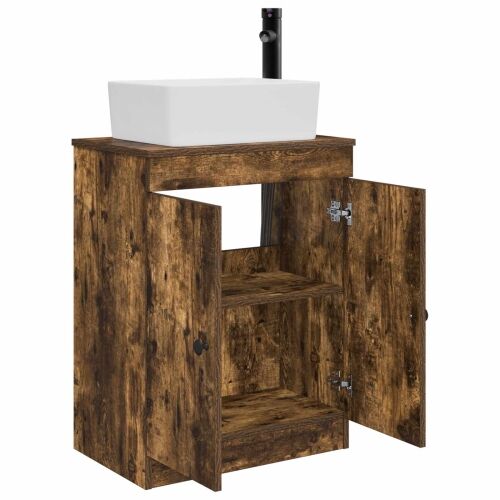 Kupaonski Lavabo - Umivaonik s sudoperom Dimljeni hrast 54 x 35 x 83 cm - Dimljeni hrast Cijena