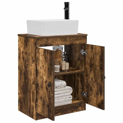 Kupaonski Lavabo - Umivaonik s sudoperom Dimljeni hrast 54 x 35 x 83 cm - Dimljeni hrast Cijena