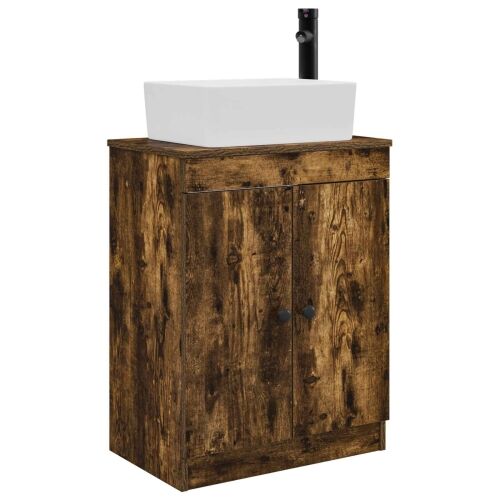 Kupaonski Lavabo - Umivaonik s sudoperom Dimljeni hrast 54 x 35 x 83 cm - Dimljeni hrast Cijena