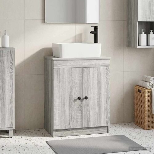 Kupaonski Lavabo - Umivaonik s sudoperom Siva Sonoma 54 x 35 x 83 cm - Siva Sonoma Cijena