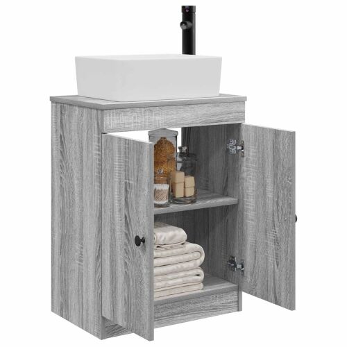 Kupaonski Lavabo - Umivaonik s sudoperom Siva Sonoma 54 x 35 x 83 cm - Siva Sonoma Cijena