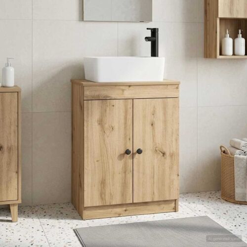 Kupaonski Lavabo - Umivaonik s sudoperom Hrast artisan 54 x 35 x 83 cm - Hrast artisan Cijena