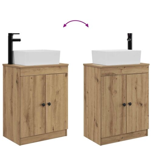 Kupaonski Lavabo - Umivaonik s sudoperom Hrast artisan 54 x 35 x 83 cm - Hrast artisan Cijena