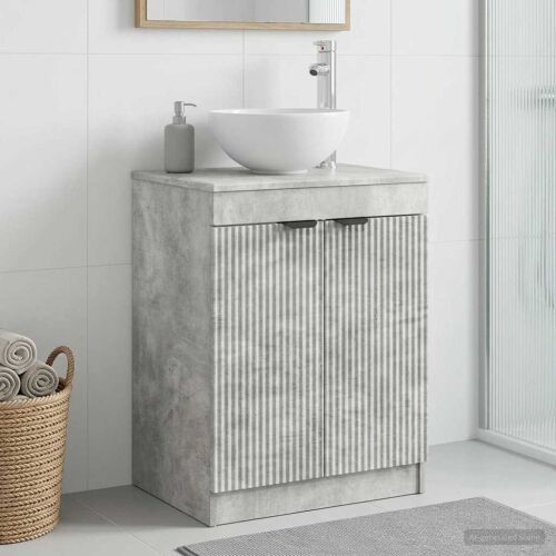 Kupaonski ormar Betonska siva 54 x 41 x 70 cm Konstruirano drvo - Betonska siva Cijena