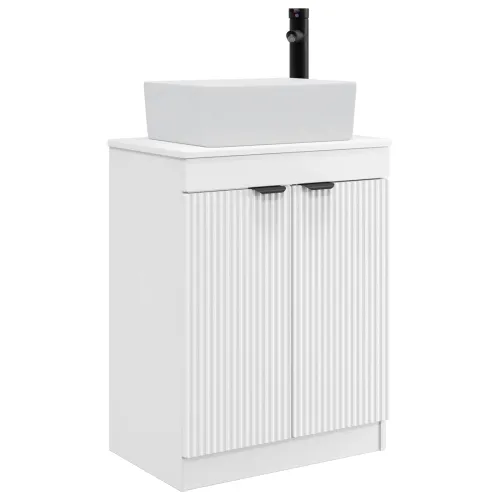 Kupaonski Lavabo - Umivaonik s sudoperom Bijela 54 x 35 x 83 cm - Bijela Cijena