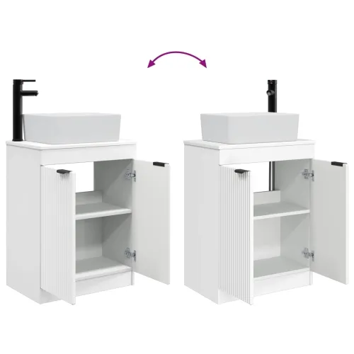 Kupaonski Lavabo - Umivaonik s sudoperom Bijela 54 x 35 x 83 cm - Bijela Cijena