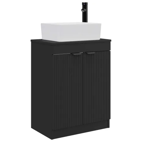 Kupaonski Lavabo - Umivaonik s sudoperom Crna 54 x 35 x 83 cm - Crna Cijena