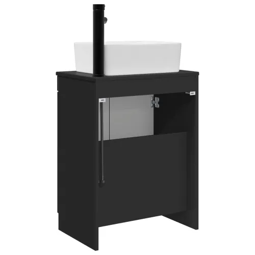 Kupaonski Lavabo - Umivaonik s sudoperom Crna 54 x 35 x 83 cm - Crna Cijena