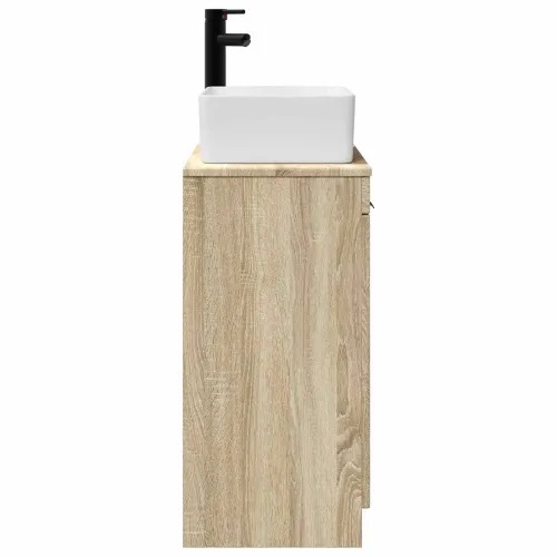 Kupaonski Lavabo - Umivaonik s sudoperom Hrast sonoma 54 x 35 x 83 cm - Hrast sonoma Cijena