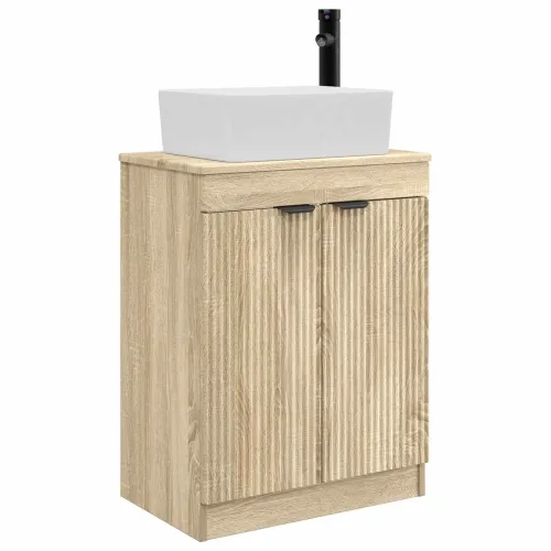 Kupaonski Lavabo - Umivaonik s sudoperom Hrast sonoma 54 x 35 x 83 cm - Hrast sonoma Cijena