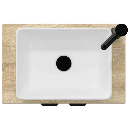 Kupaonski Lavabo - Umivaonik s sudoperom Hrast sonoma 54 x 35 x 83 cm - Hrast sonoma Cijena