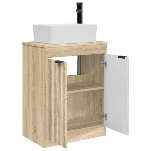 Kupaonski Lavabo - Umivaonik s sudoperom Hrast sonoma 54 x 35 x 83 cm - Hrast sonoma Cijena