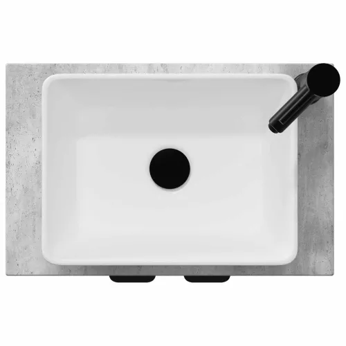Kupaonski Lavabo - Umivaonik s sudoperom Betonska siva 54 x 35 x 83 cm - Betonska siva Cijena
