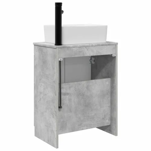 Kupaonski Lavabo - Umivaonik s sudoperom Betonska siva 54 x 35 x 83 cm - Betonska siva Cijena