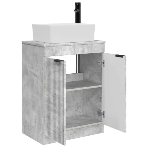 Kupaonski Lavabo - Umivaonik s sudoperom Betonska siva 54 x 35 x 83 cm - Betonska siva Cijena