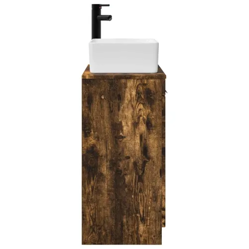 Kupaonski Lavabo - Umivaonik s sudoperom Dimljeni hrast 54 x 35 x 83 cm - Dimljeni hrast Cijena
