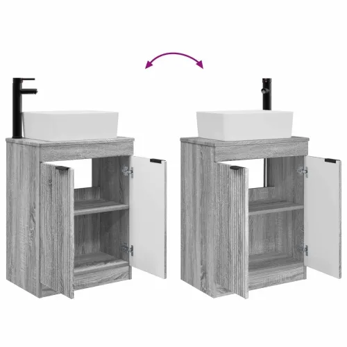 Kupaonski Lavabo - Umivaonik s sudoperom Siva Sonoma 54 x 35 x 83 cm - Siva Sonoma Cijena