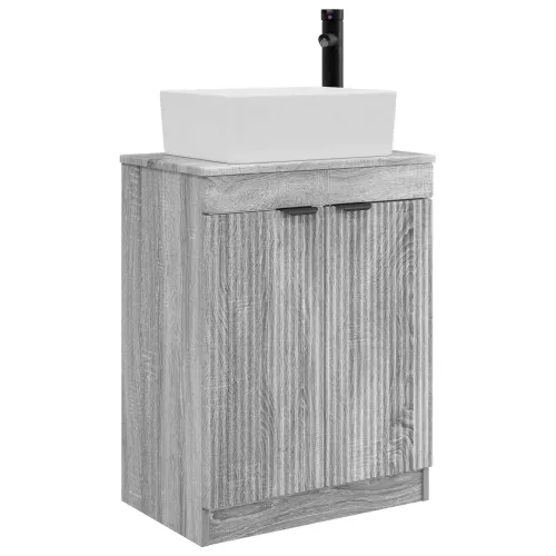 Kupaonski Lavabo - Umivaonik s sudoperom Siva Sonoma 54 x 35 x 83 cm - Siva Sonoma Cijena