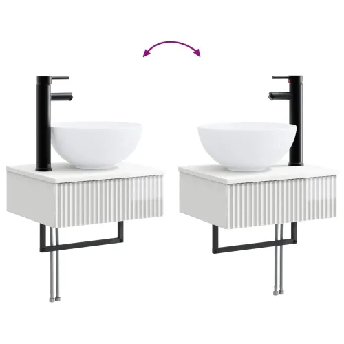 Zidni sudoper Bijela visokog sjaja 40 x 35 x 39 cm - Bijela visokog sjaja Cijena