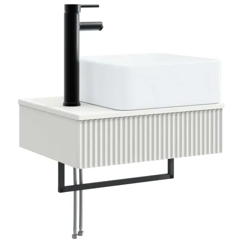 Zidni sudoper Bijela 50 x 41 x 39 cm Konstruirano drvo - Bijela Cijena