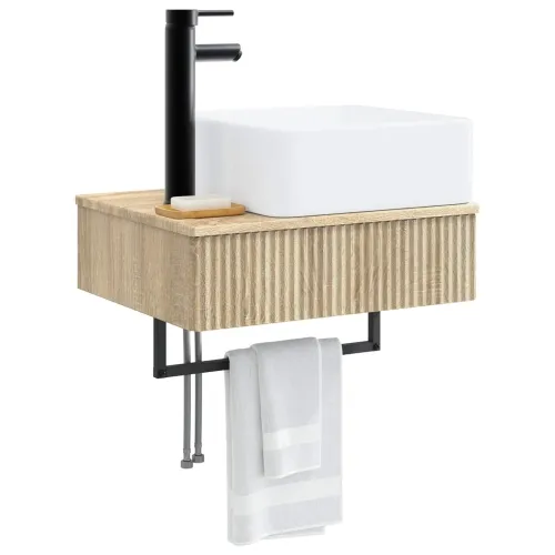 Zidni sudoper Hrast sonoma 50 x 41 x 39 cm Konstruirano drvo - Hrast sonoma Cijena