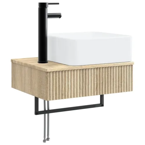 Zidni sudoper Hrast sonoma 50 x 41 x 39 cm Konstruirano drvo - Hrast sonoma Cijena