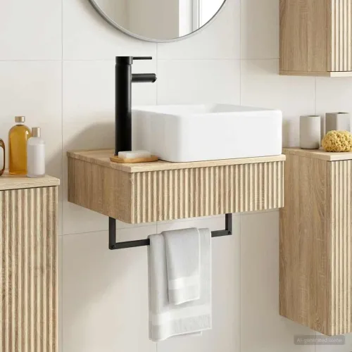 Zidni sudoper Hrast sonoma 50 x 41 x 39 cm Konstruirano drvo - Hrast sonoma Cijena