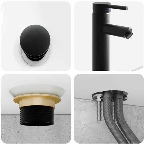 Zidni sudoper Betonska siva 50 x 41 x 39 cm Konstruirano drvo - Betonska siva Cijena