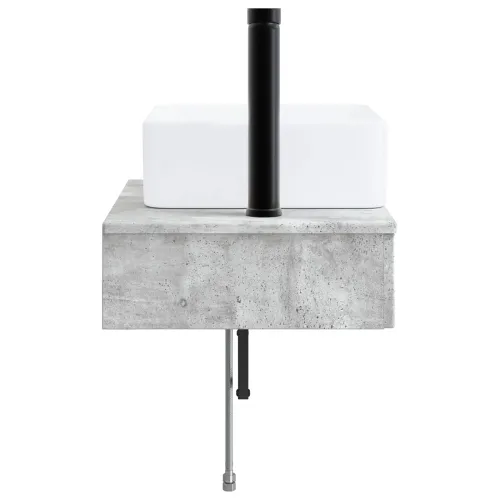 Zidni sudoper Betonska siva 50 x 41 x 39 cm Konstruirano drvo - Betonska siva Cijena