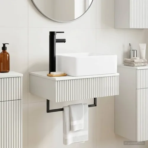 Zidni sudoper Bijela visokog sjaja 50 x 41 x 39 cm - Bijela visokog sjaja Cijena