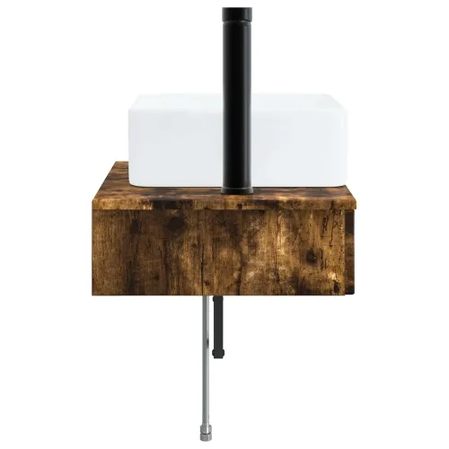 Zidni sudoper Dimljeni hrast 50 x 41 x 39 cm Konstruirano drvo - Dimljeni hrast Cijena