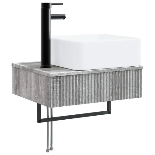 Zidni sudoper Siva Sonoma 50 x 41 x 39 cm Konstruirano drvo - Siva Sonoma Cijena