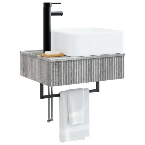 Zidni sudoper Siva Sonoma 50 x 41 x 39 cm Konstruirano drvo - Siva Sonoma Cijena