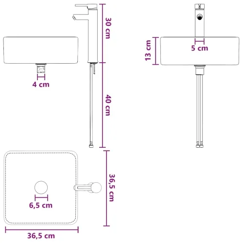 Zidni sudoper Staro drvo 50 x 41 x 39 cm Konstruirano drvo - Staro drvo Cijena